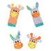 Playgro Wrist Rattle and Foot Finder Set - Captivating Developmental Toys for Babies 0-12 Months with Charming Jungle Companions - Baby's First Rattle Socks & Hand Entertainment