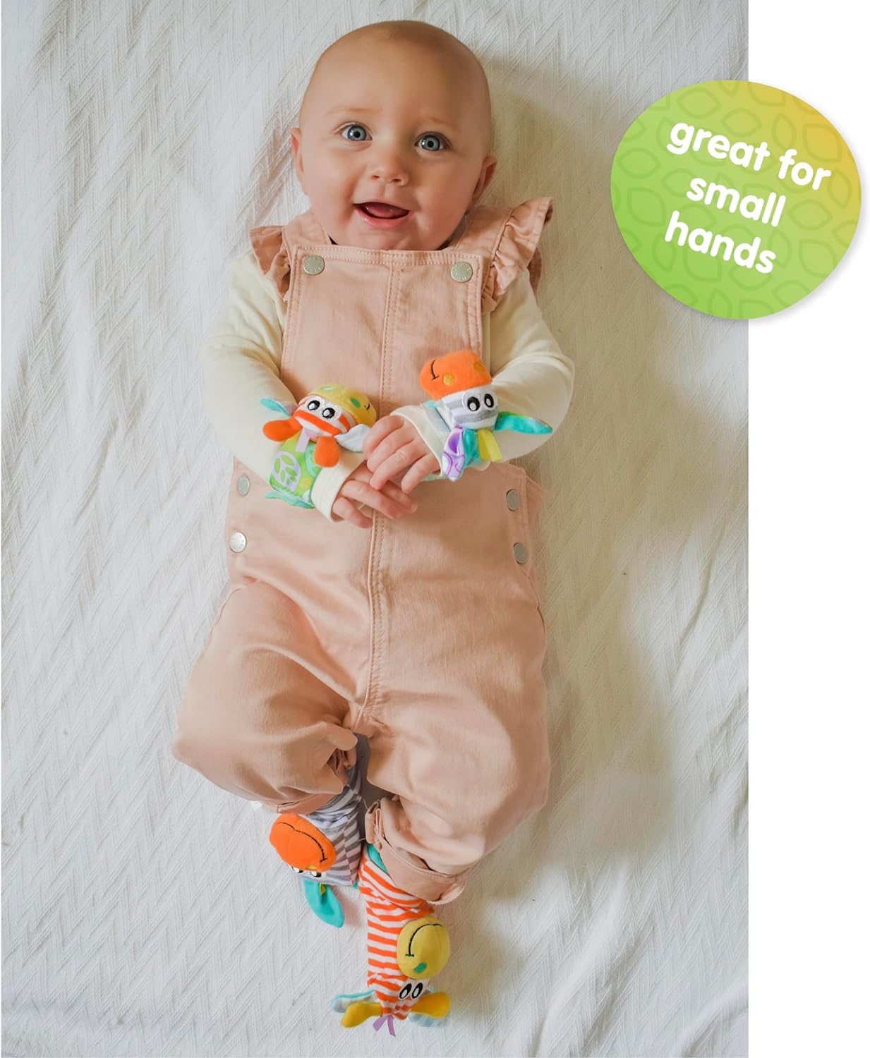 Playgro Wrist Rattle and Foot Finder Set - Captivating Developmental Toys for Babies 0-12 Months with Charming Jungle Companions - Baby's First Rattle Socks & Hand Entertainment