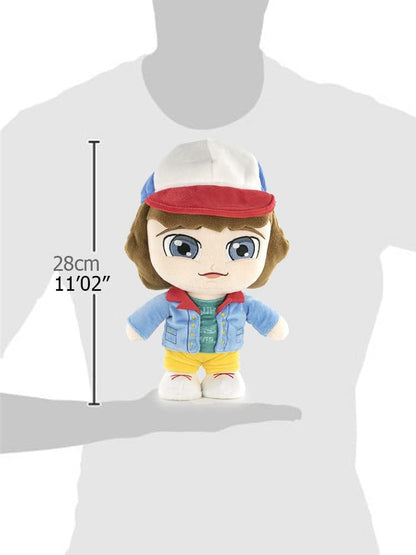 BARRADO Stranger Things - Stranger Things Characters Plush - 28 cm - Eleven, Will, Mike, Dustin, Lucas, Demogorgon - Super Soft Quality (Dustin