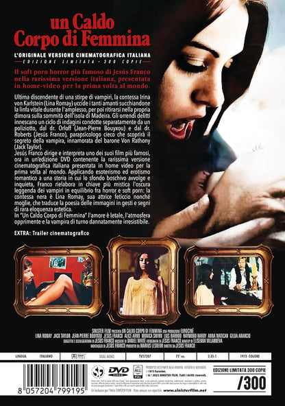 Sinister Film, DVD Caldo Corpo Di Femmina (Un) (Restaurato In Hd) (Edizione Limitata 300 Copie Numerate)
