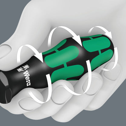 Wera 355 PZ Kraftform Lasdertip screwdriver, Pozidriv PZ 1 x 80 mm, 05009310001