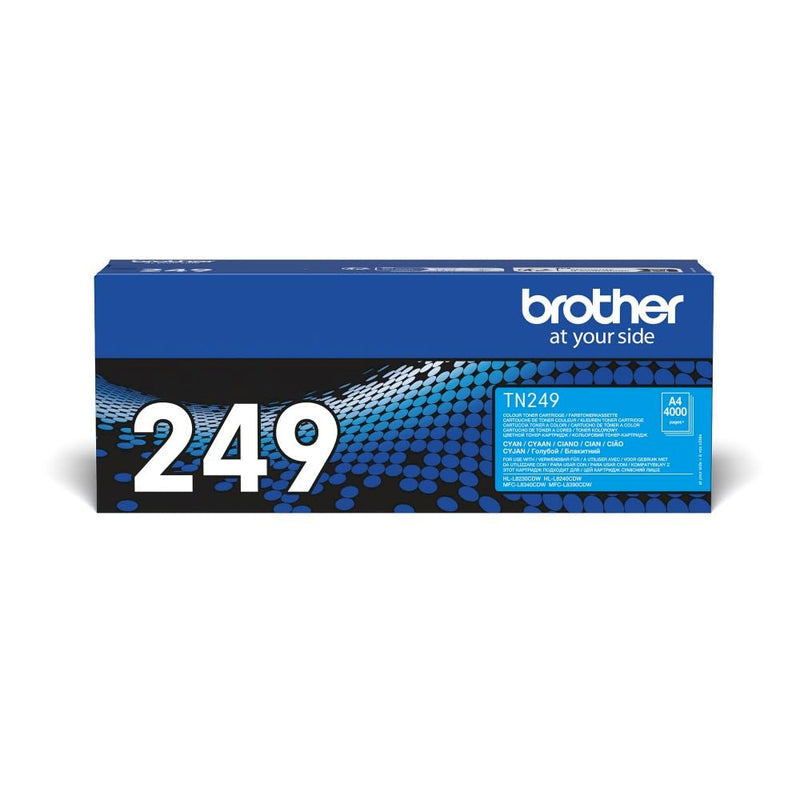 BROTHER TN-249C Toner Cartridge, Cyan, Single Pack, Ultra High Yield, Includes 1 x Toner Cartridge, Genuine Supplies