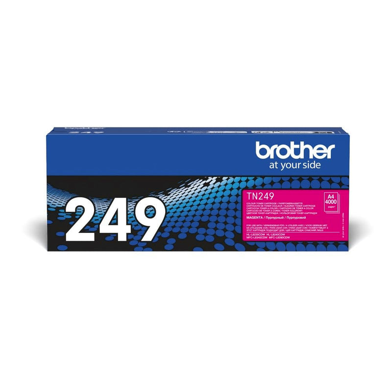 BROTHER TN-249M Toner Cartridge, Magenta, Single Pack, Ultra High Yield, Includes 1 x Toner Cartridge, Genuine Supplies