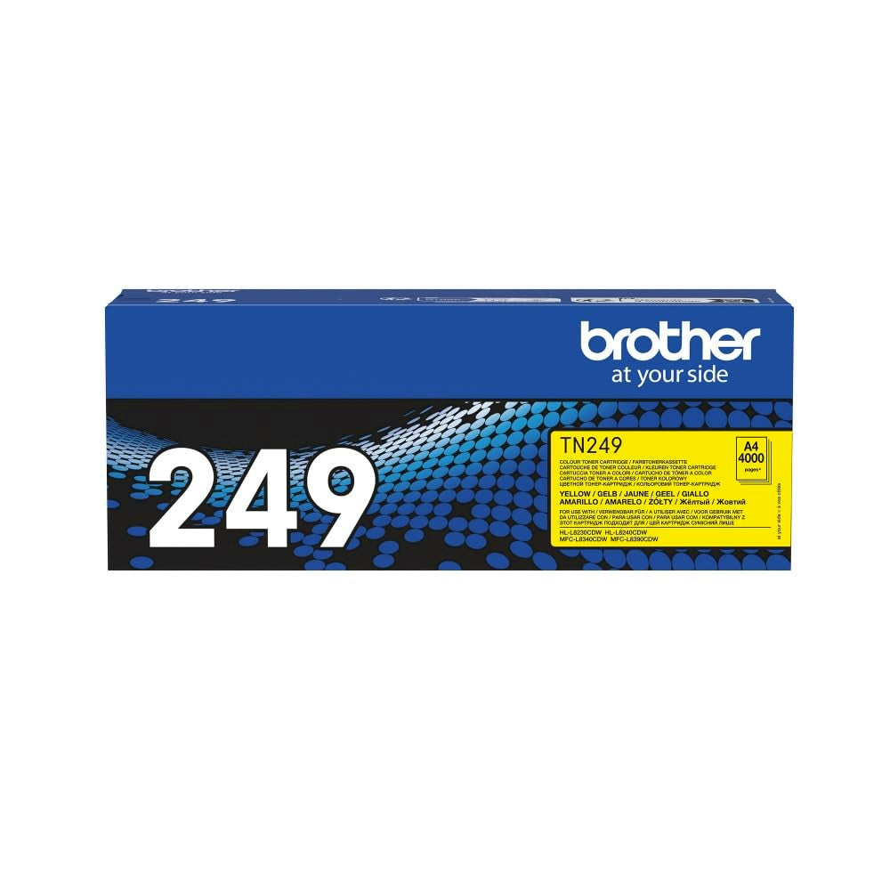 BROTHER TN-249Y Toner Cartridge, Yellow, Single Pack, Ultra High Yield, Includes 1 x Toner Cartridge, Genuine Supplies