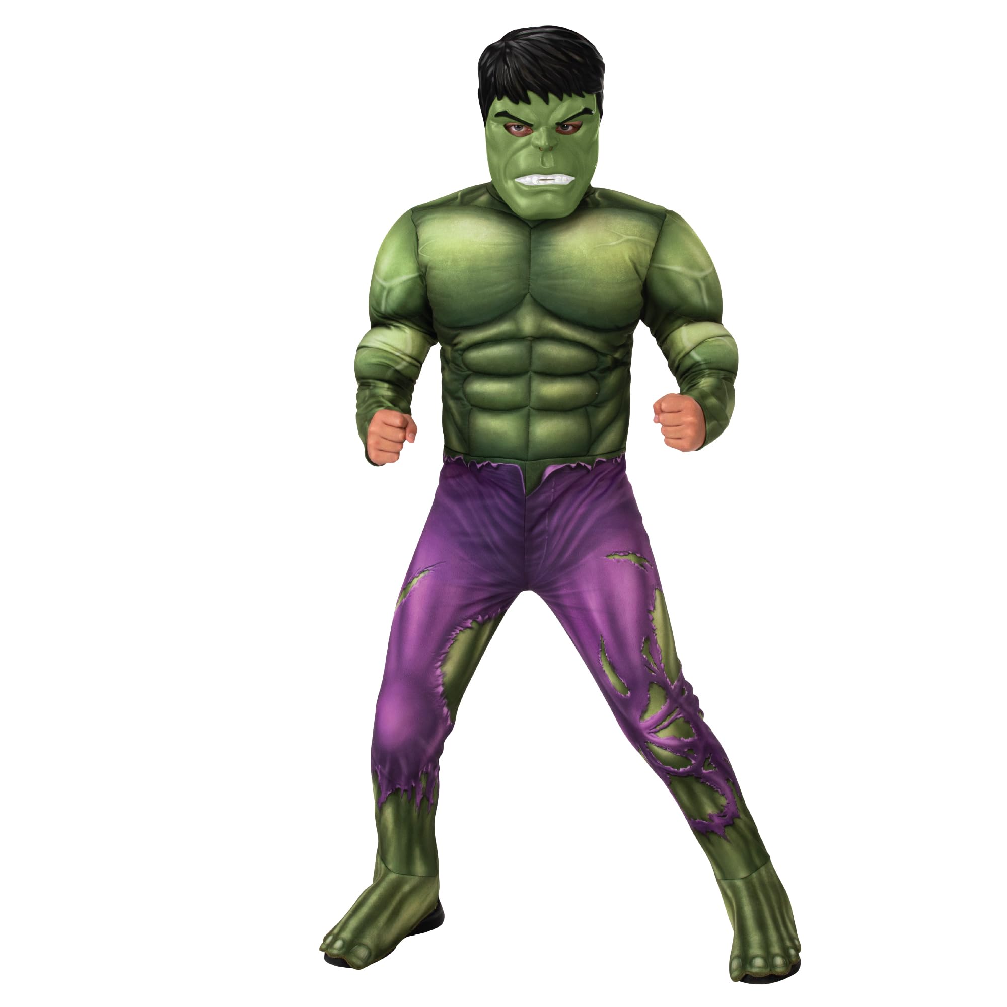Rubie's Official Marvel Avengers Hulk Deluxe Child Costume, Kids Superhero Fancy Dress