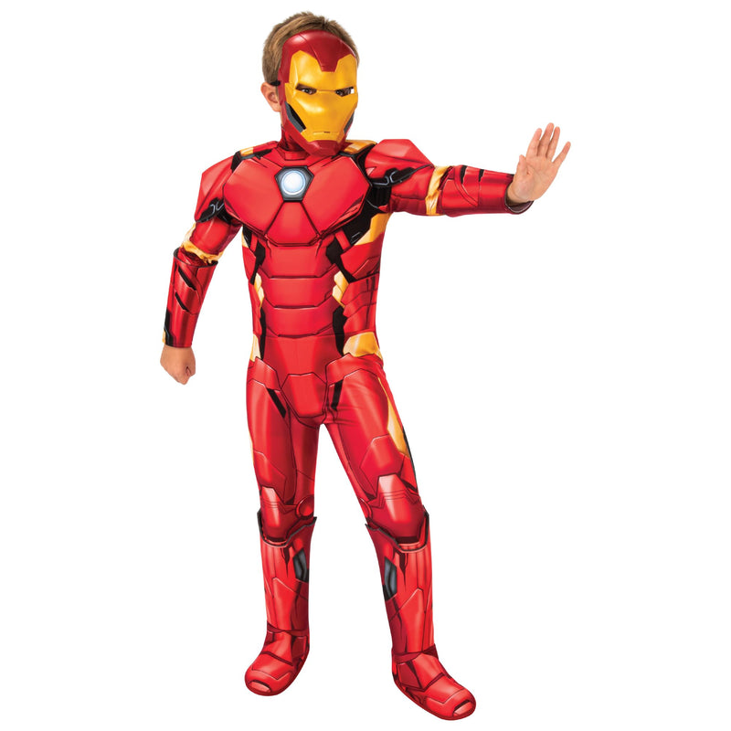 Rubie's Official Marvel Avengers Iron Man Deluxe Child Costume, Kids Superhero Fancy Dress