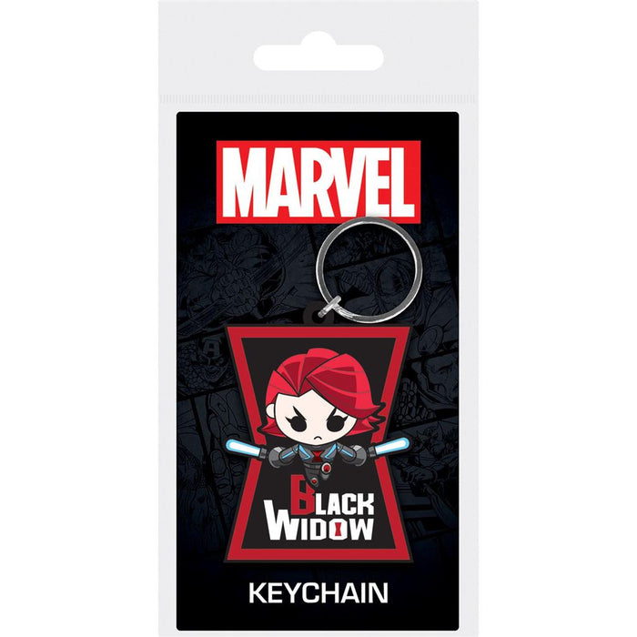 BLACK WIDOW (CHARACTER) PVC KEYCHAIN