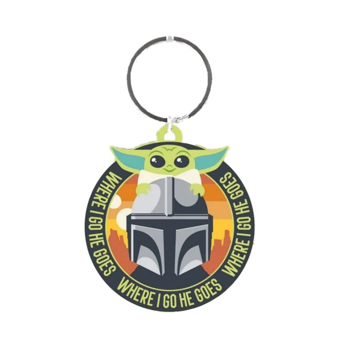 Pyramid International The Mandalorian (Where I Go He Goes) PVC Keychain