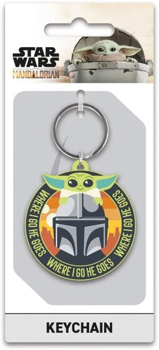 Pyramid International The Mandalorian (Where I Go He Goes) PVC Keychain