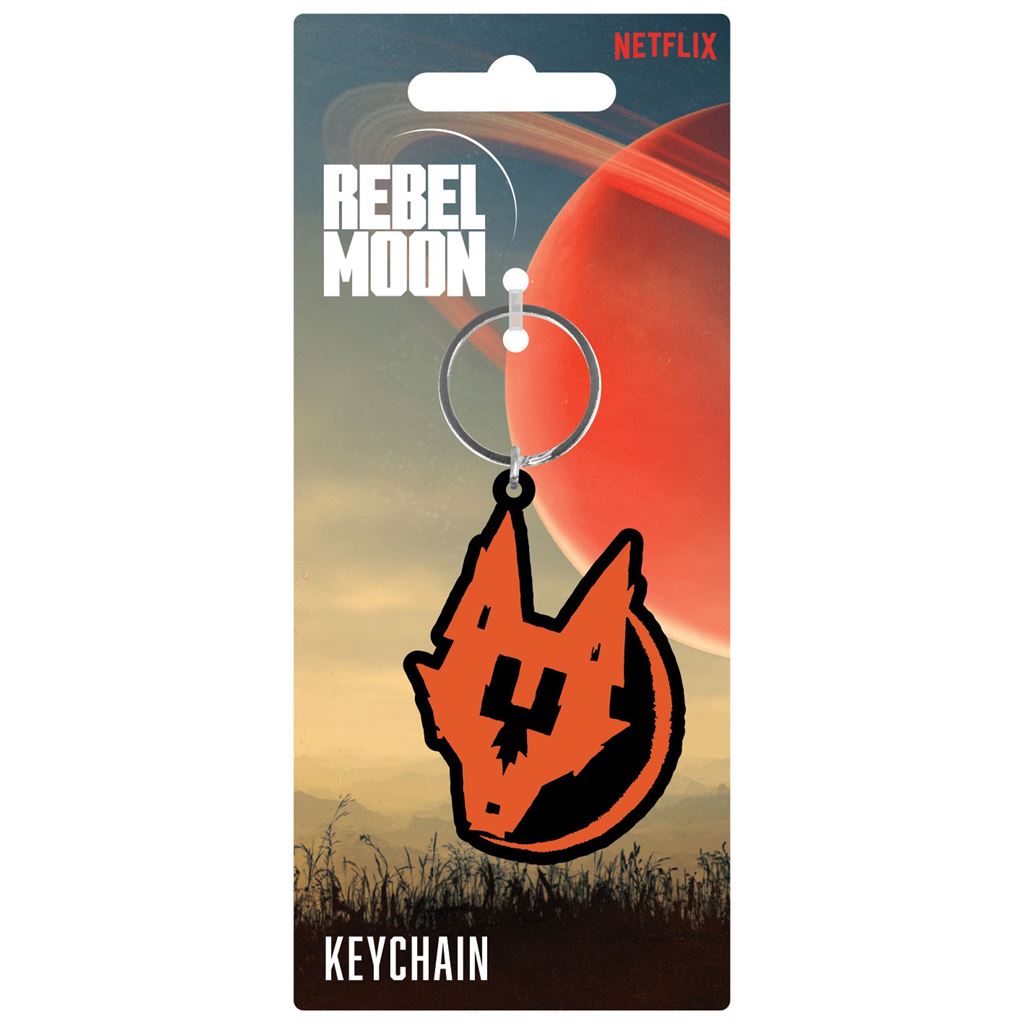REBEL MOON (RESISTANCE WOLF) PVC KEYCHAIN