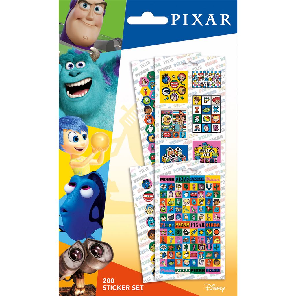 PIXAR (CHARACTER COLLECTION) 200 STICKER SET