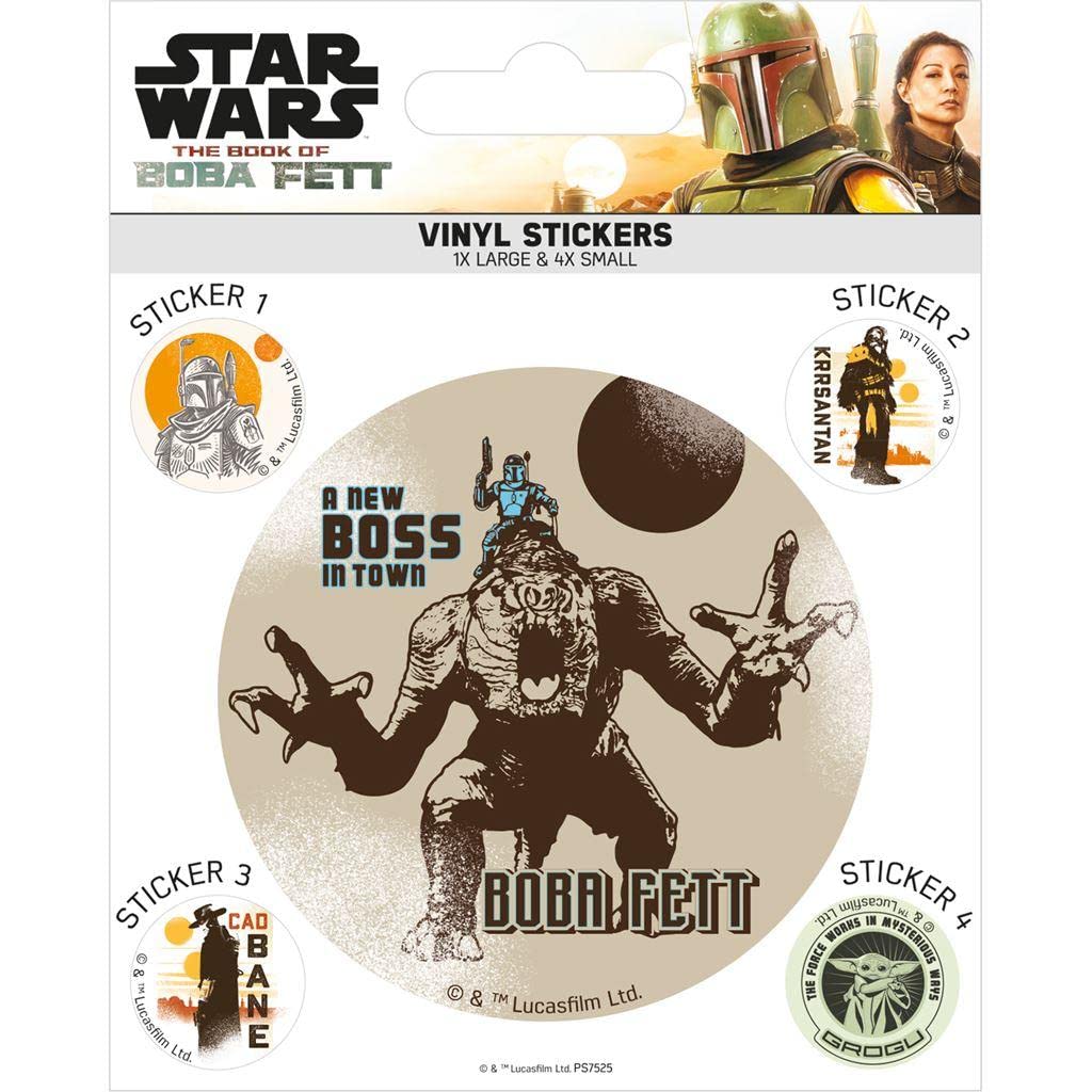 STAR WARS: THE BOOK OF BOBA FETT (AIRBRUSH) VINYL STICKERS