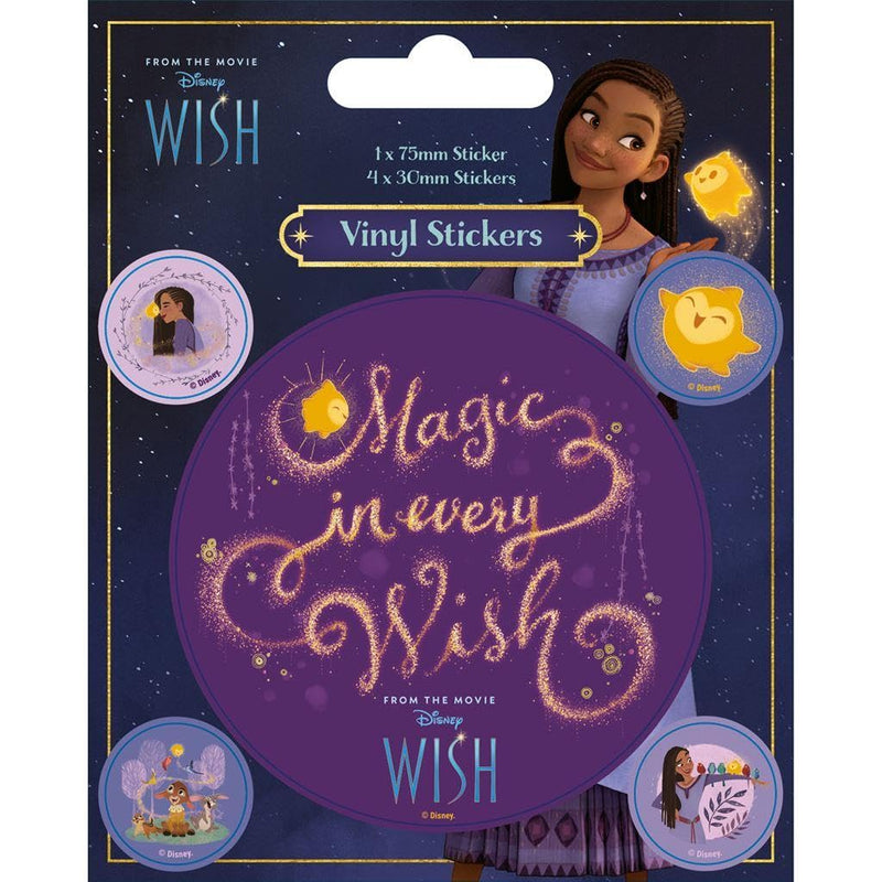 Aufkleber der Marke Pyramid International Modell 5er-Pack Wish (Magic in every wish) 7,5 cm und 3 cm