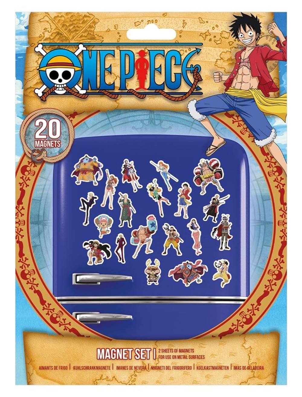 One Piece Koelkastmagneten The Great Pirate Tijdperk
