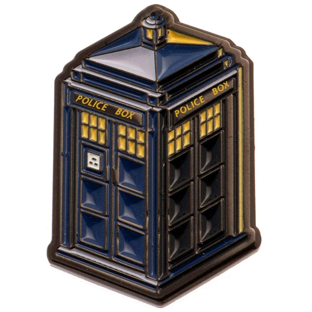 Pyramid International Badge, multicolore, taille unique, Pyramid International Abzeichen, Mehrfarbig, Einheitsgröße, Doctor Who Enamel Pin Badge (Tardis Design) 1.5cm x 3cm - Official Merchandise, Pyramid International Distintivo, multicolore, taglia unic