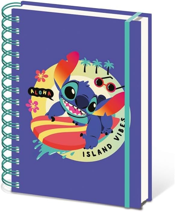 Pyramid International Disney Lilo and Stitch Wiro Notebook (Acid Pops Design) A5 Writing Book and Journal, Lilo and Stitch Gifts for Girls, Boys, Women and Men - Official Merchandise