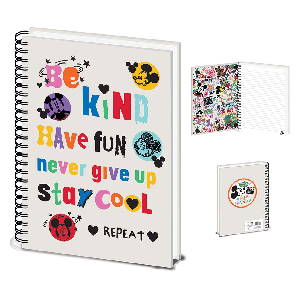 MICKEY MOUSE (TEENAGE ANGST) A4 WIRO NOTEBOOK