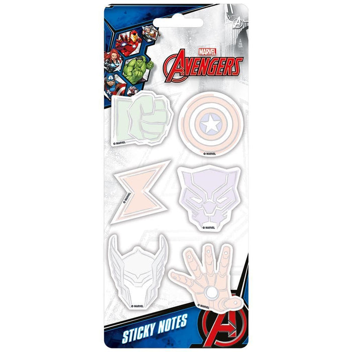 Avengers - Set de Notas Autoadhesivas Hero Club - Pack de 8 (Talla Única) (Multicolor