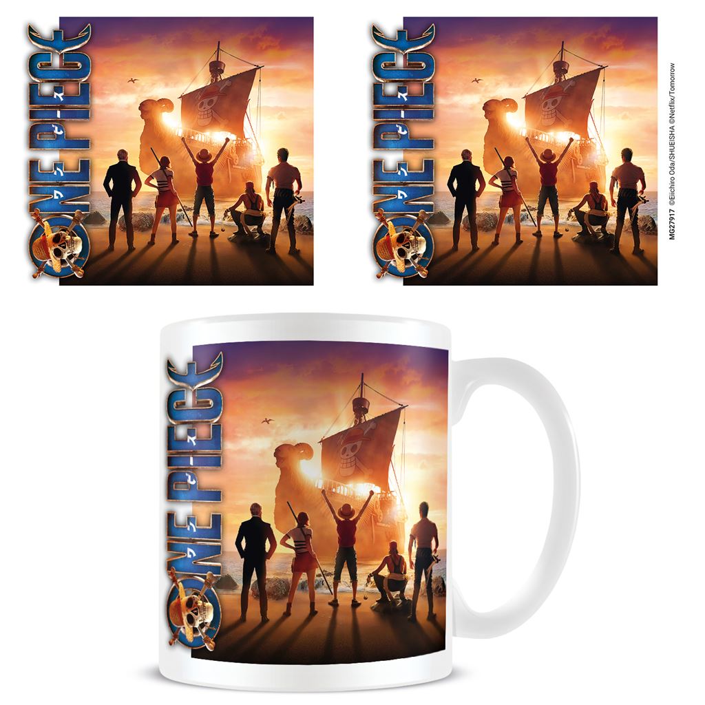 One Piece - Kaffeebecher Set Sail (Einheitsgröße) (Orange/Blau/Weiß