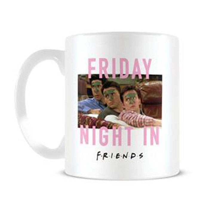 Friends - Kaffeebecher Friday Night In (Einheitsgröße) (Weiß/Pink/Braun