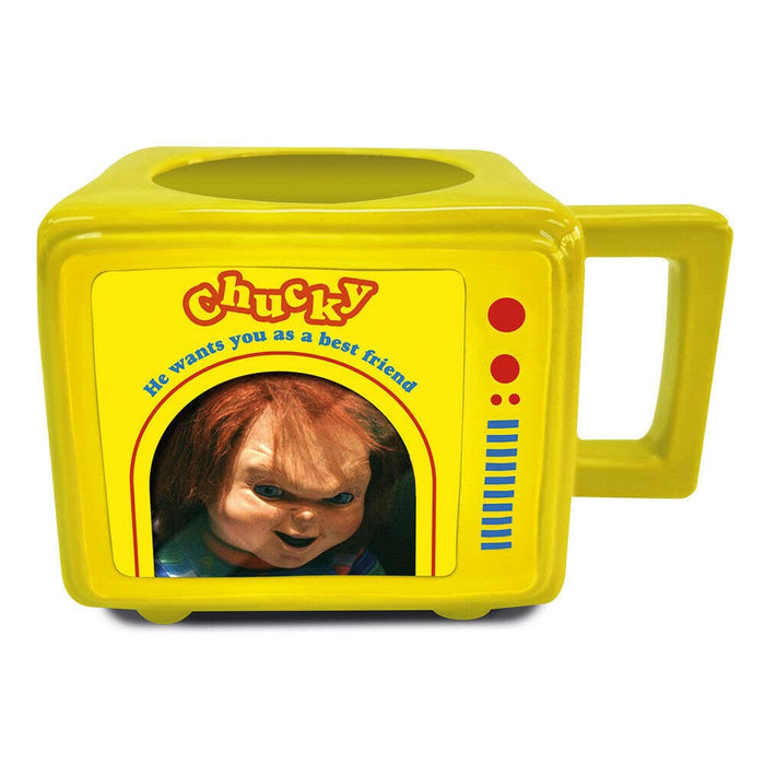 Pyramid International Chucky Tasse mit Wärmewechsel, in Geschenkbox, Retro-TV-Design, 482 ml, Keramik, große Tasse Chucky Mug – Offizielles Merchandise-Produkt