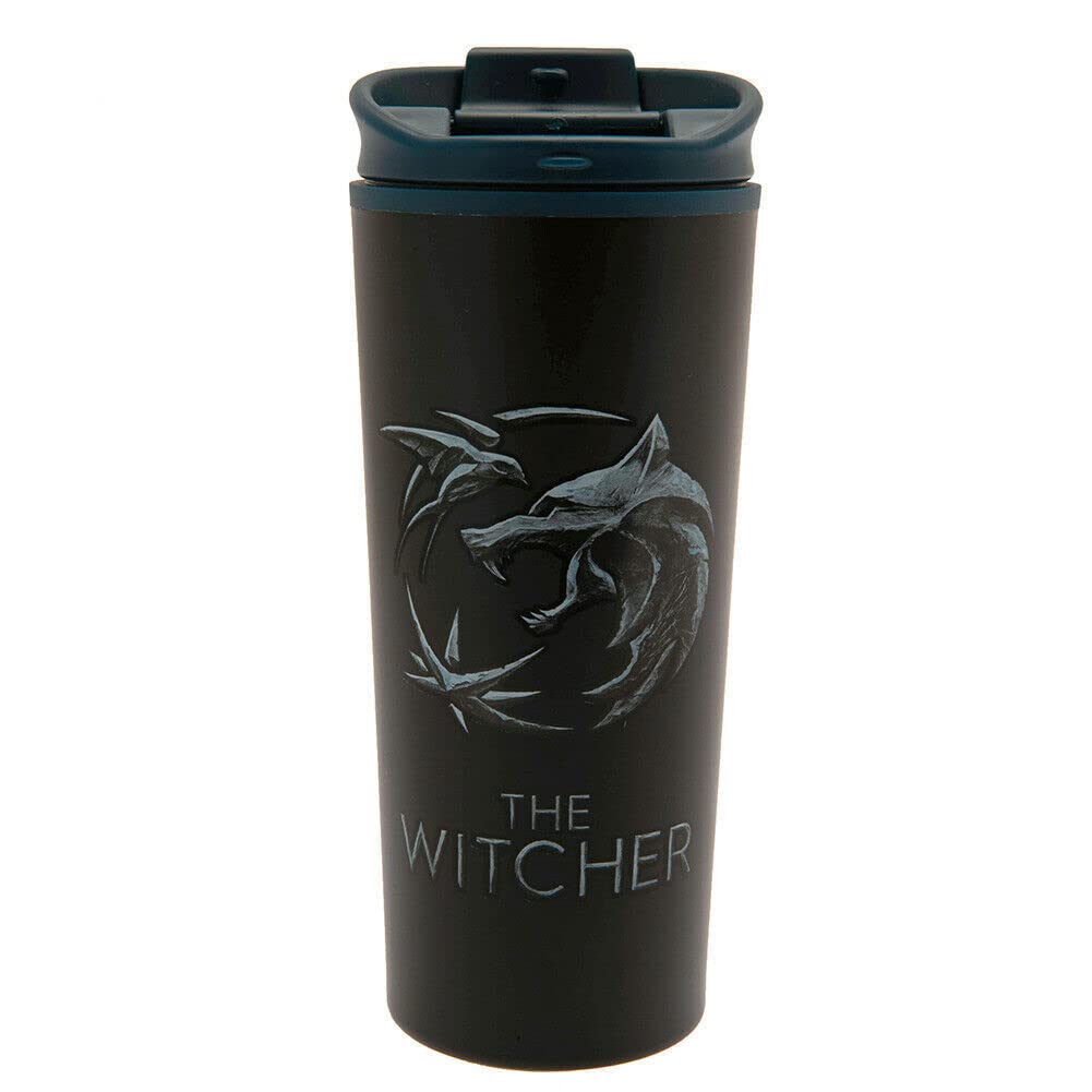 The Witcher Metall Tragbare Tasse (Einheitsgröße) (Schwarz)