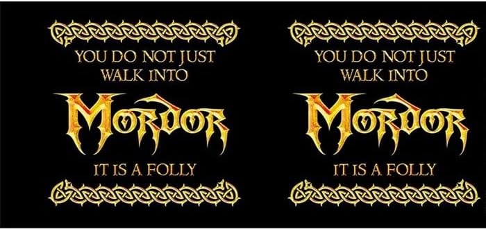 Pyramid International The Lord of The Rings (Walk Into Mordor) Black Mug - 10Oz / 315Ml Ceramic Mug - One Size