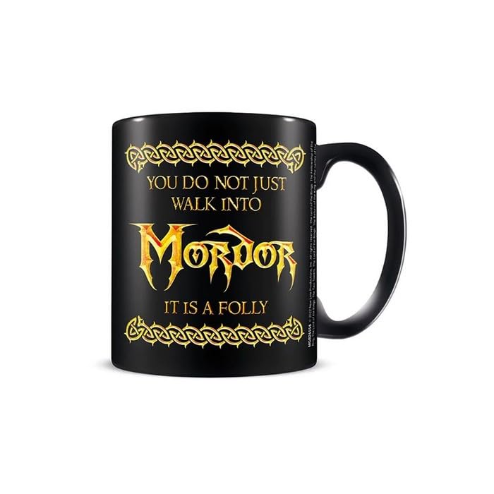 Pyramid International The Lord of The Rings (Walk Into Mordor) Black Mug - 10Oz / 315Ml Ceramic Mug - One Size