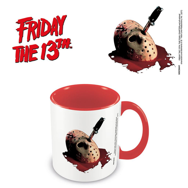 FRIDAY THE 13TH (STABBED) RED INNER C MUG
