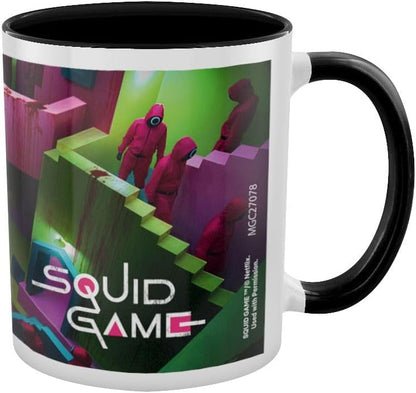 Netflix squid game stairs coloured inner mug