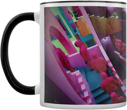 Netflix squid game stairs coloured inner mug
