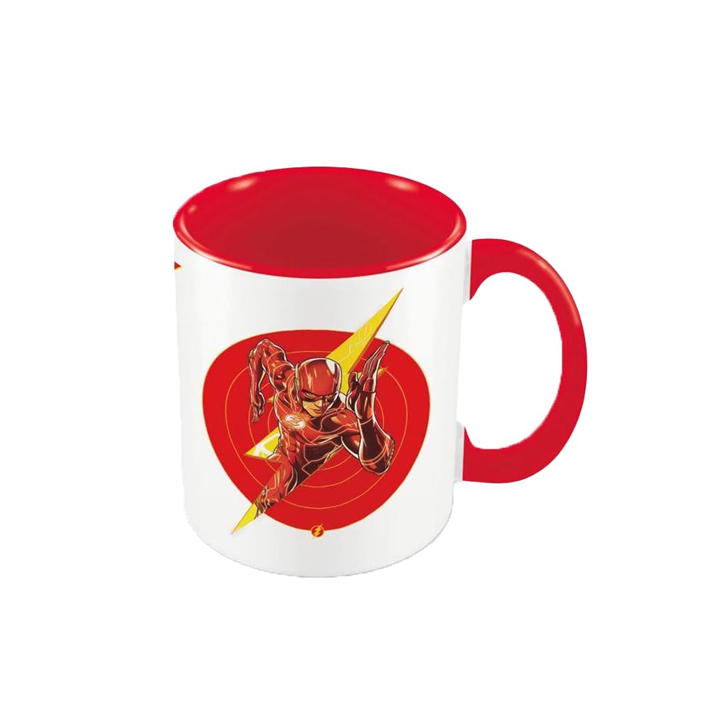 THE FLASH MOVIE (CIRCLES) RED COLOURED INNER MUG