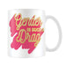 The Peach Fuzz Gender is Such A Drag Mug (One Size) (White/Pink/Yellow