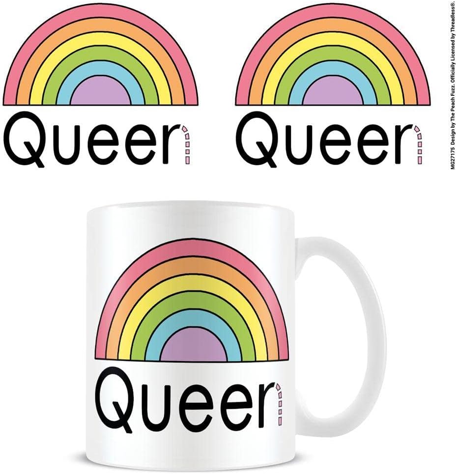 The Peach Fuzz Queer Queen Mug (One Size) (White/Black