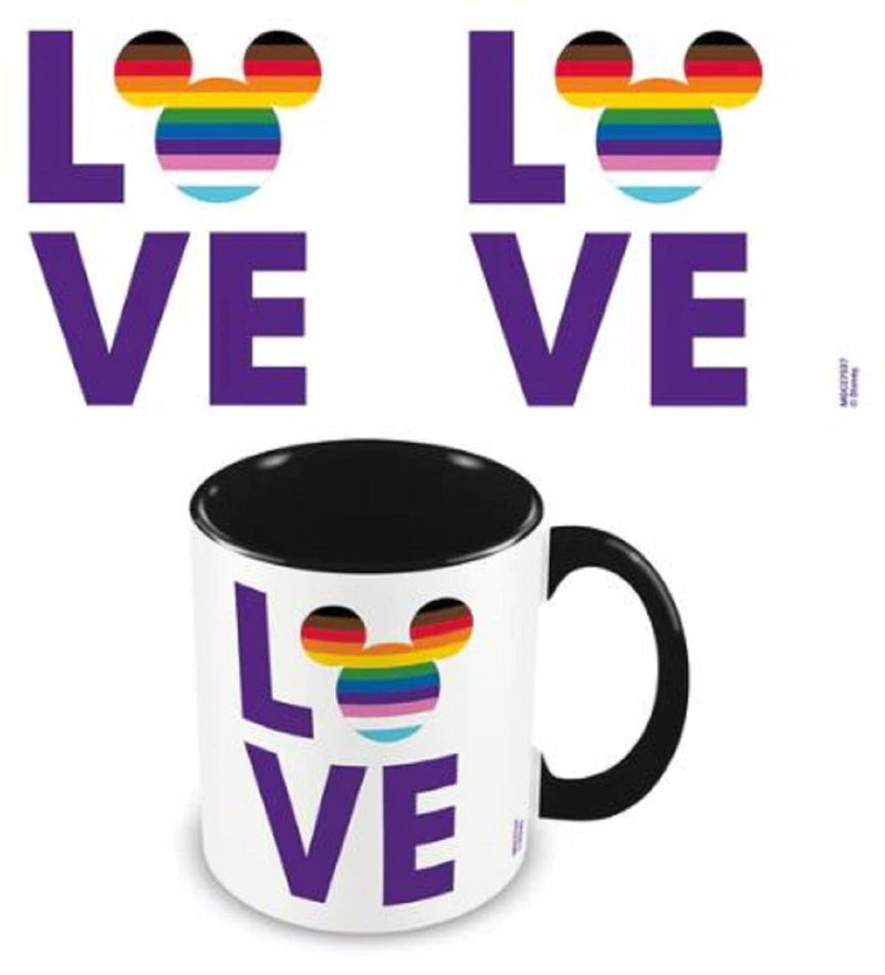 Disney Pride Tasse in Geschenkbox (Disney Pride Love) 325 ml Keramik-Kaffeetasse Hochwertige Disney-Tasse Perfektes Disney-Geschenk – Offizielles Merchandise-Artikel
