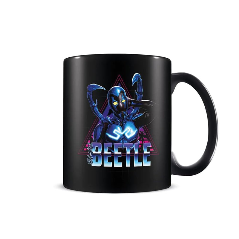 Pyramid International Blue Beetle Mug (Retro Super Future Design) 11oz Ceramic Coffee Mug, Cups and Coffee Mugs for Women, Men and Kids - Official Merchandise