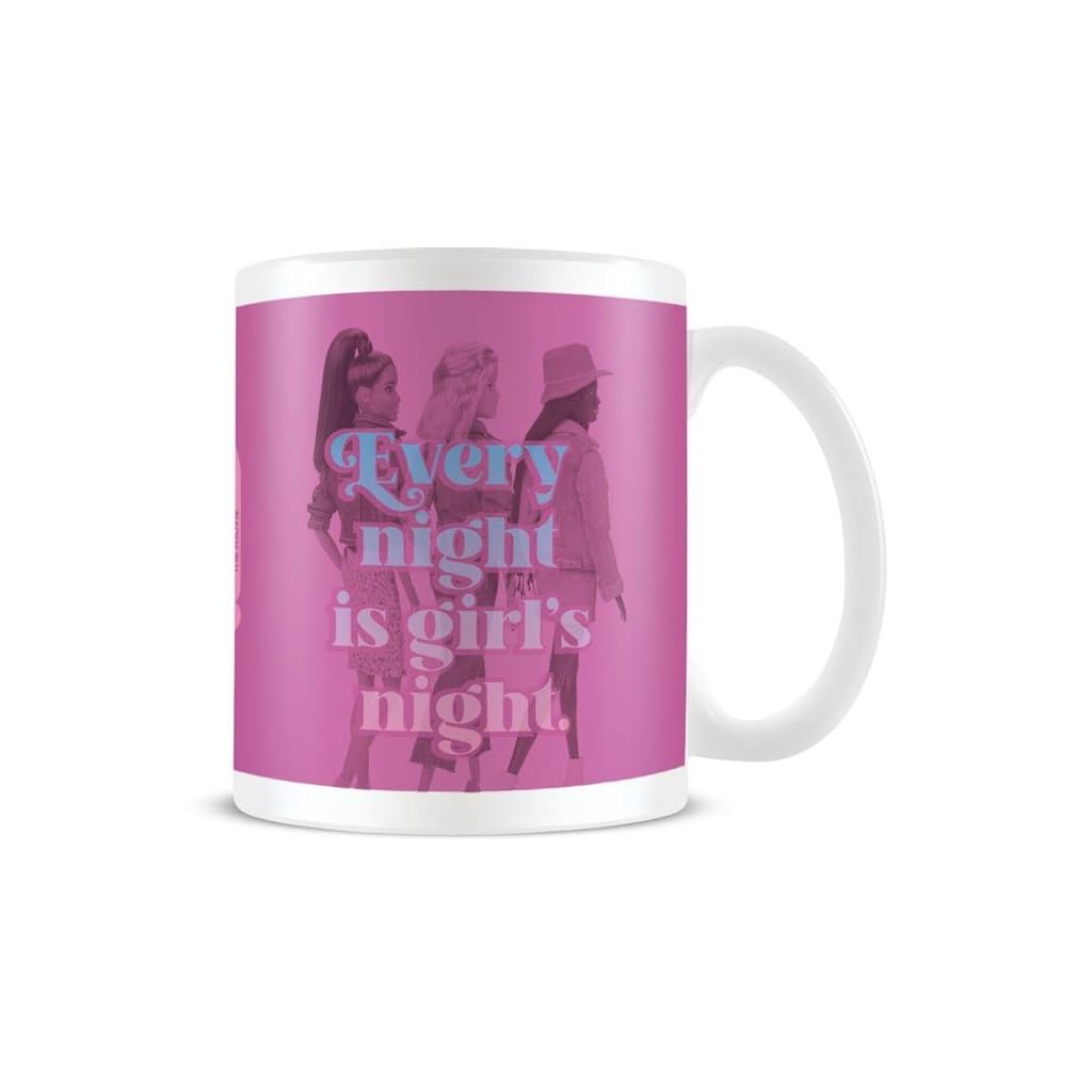 Pyramid International Mug Barbie (Every Night is Girls Night) 325 ml Tasse à café en céramique pour femme – Produit officiel