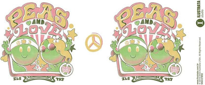 Ilustrata - Taza Diseño Interior a Dos Colores Peas And Love