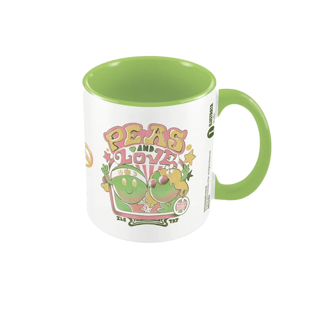 Ilustrata - Taza Diseño Interior a Dos Colores Peas And Love