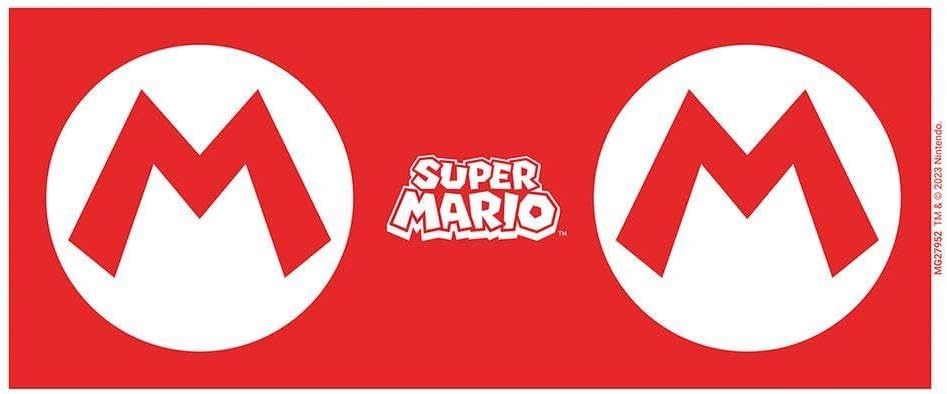 Pyramid International Super Mario (Mario Initial) White Mug - 10Oz / 315Ml Ceramic Mug - One Size