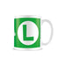 Pyramid International Super Mario (Luigi Initial) White Mug - 10Oz / 315Ml Ceramic Mug - One Size
