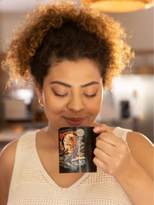 Pyramid International Ilustrata Mug (The Kaijussant Design) 11oz Ceramic Coffee Mug, Cups and Coffee Mugs for Men and Mugs for Women - Official Merchandise