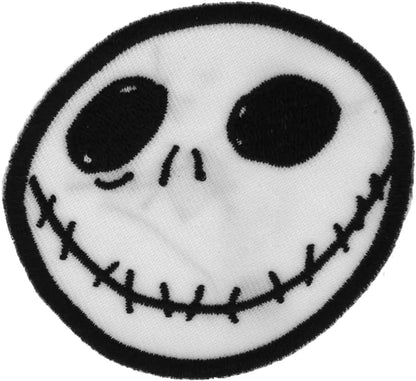 Nightmare Before Christmas Head Jack Skellington Iron On Patch