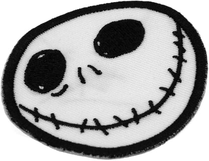 Nightmare Before Christmas Head Jack Skellington Iron On Patch