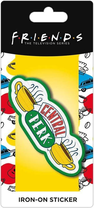 FRIENDS Central Perk Embroidered Iron On Patch (One Size) (Yellow/Green/White