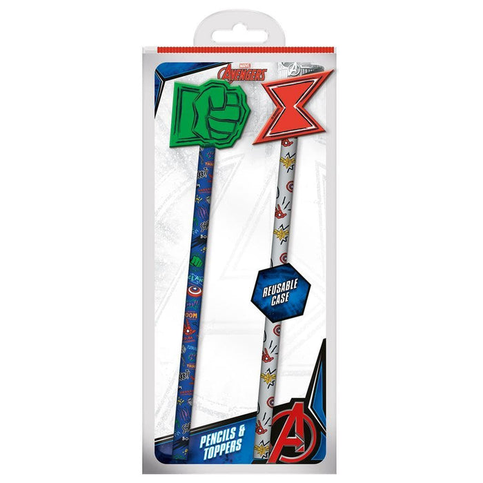 Avengers Lot de 2 crayons et décorations (Hero Club