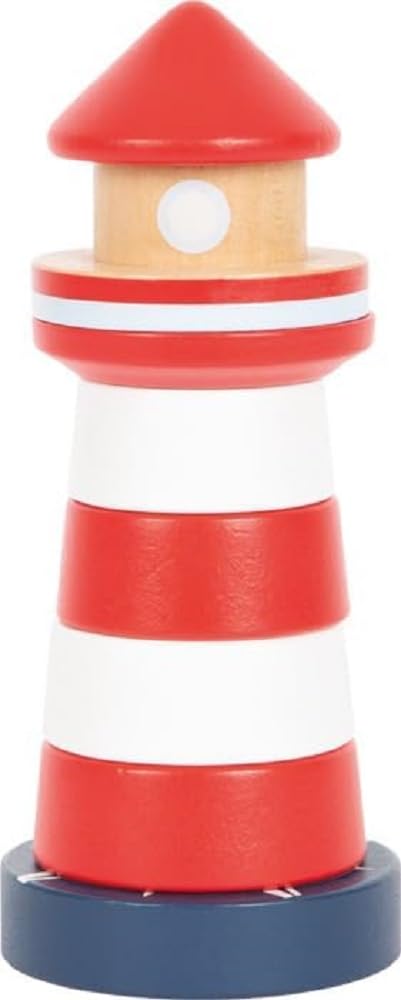 Small Foot Lighthouse Tower Big Ocean, Made of FSC 100%-Certified Wood, Stacking Game for 1+ Years, 12454