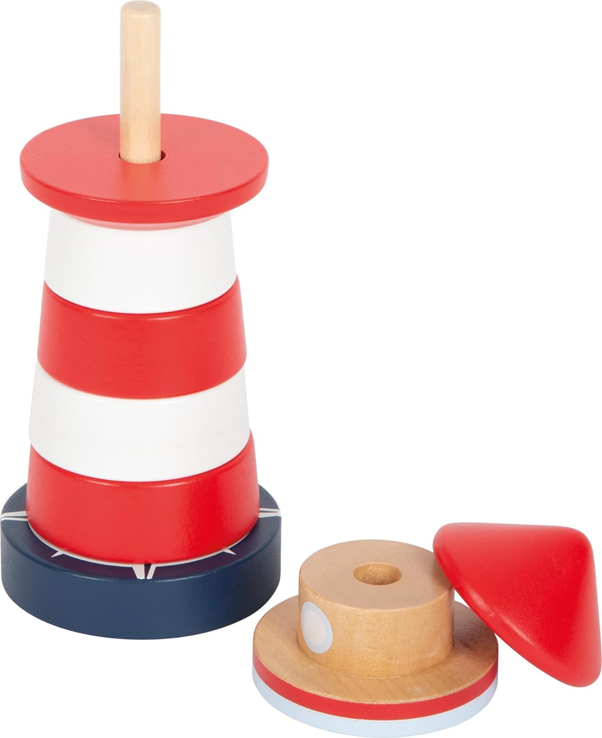 Small Foot Lighthouse Tower Big Ocean, Made of FSC 100%-Certified Wood, Stacking Game for 1+ Years, 12454