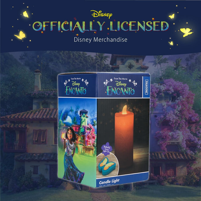 Paladone Disney Encanto Candle Light with ButterFly Remote Magical Color Changing Light Decoration Powered By 5x AAA Batteries