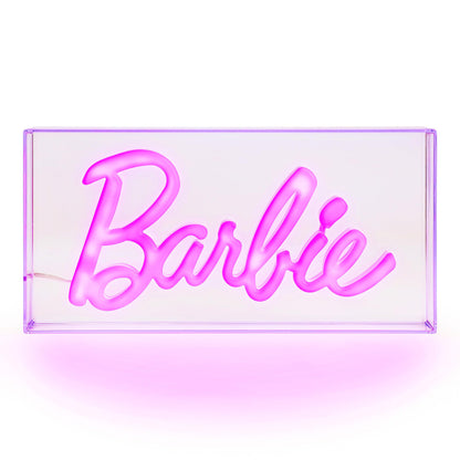 Barbie LED Neon Light - Officially Licensed Free Standing or Wall Mountable Pink Light Sign - Play Makeup Room Accessories & Decor for Bedroom| Paladone